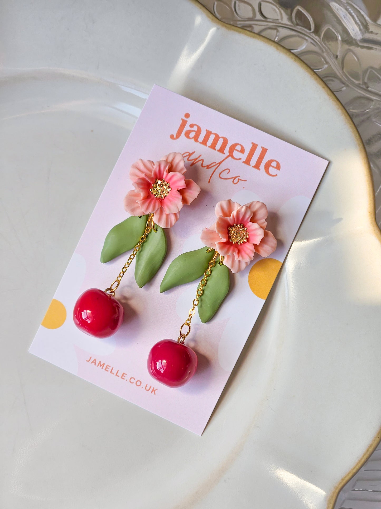 Cherry blossom earrings