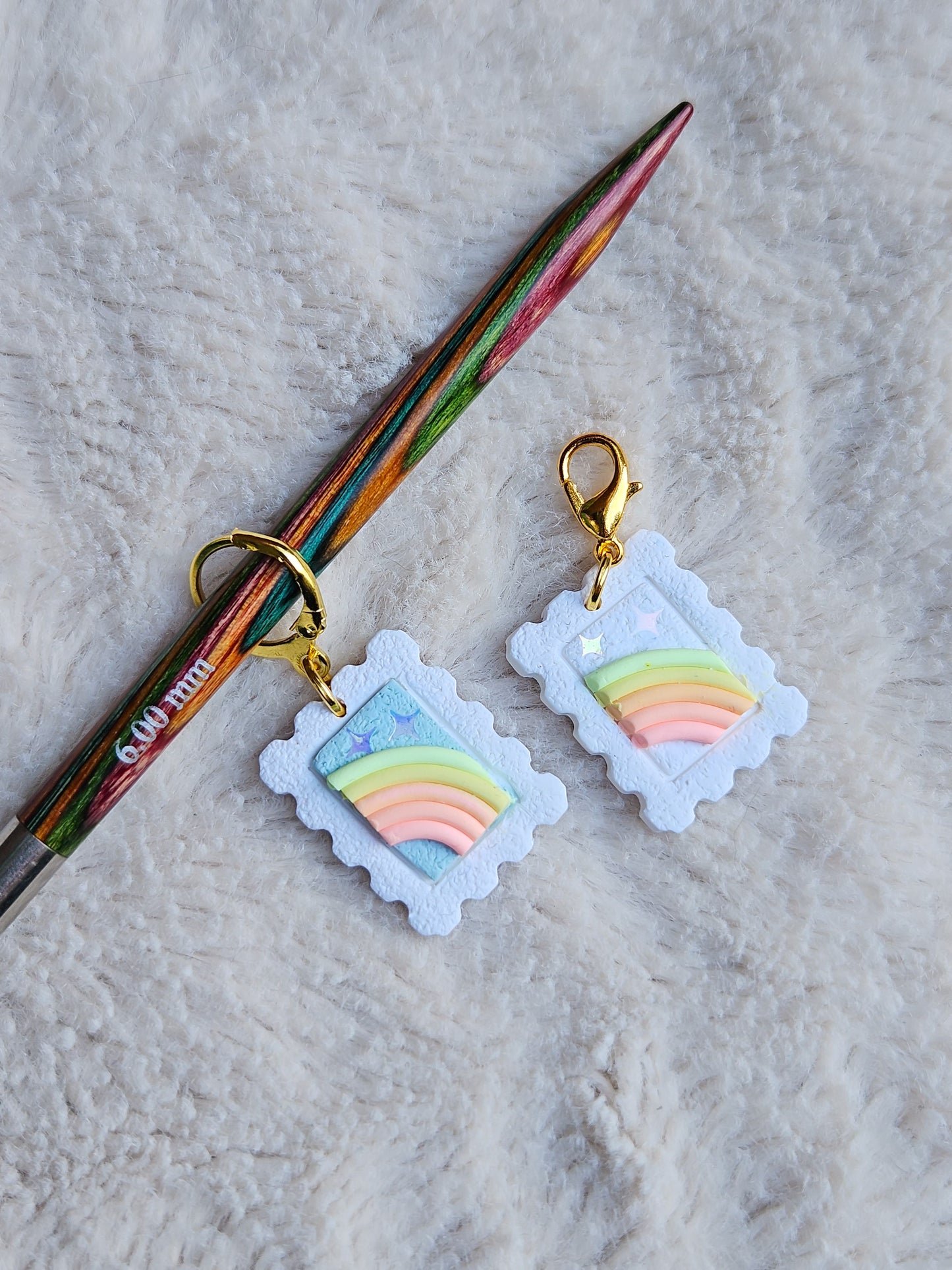 Pastel Rainbow stamps